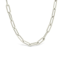 Sterling Silver Paperclip Chain Necklace