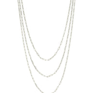 Sterling Silver Paperclip Chain Necklace