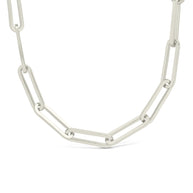 Sterling Silver Paperclip Chain Necklace