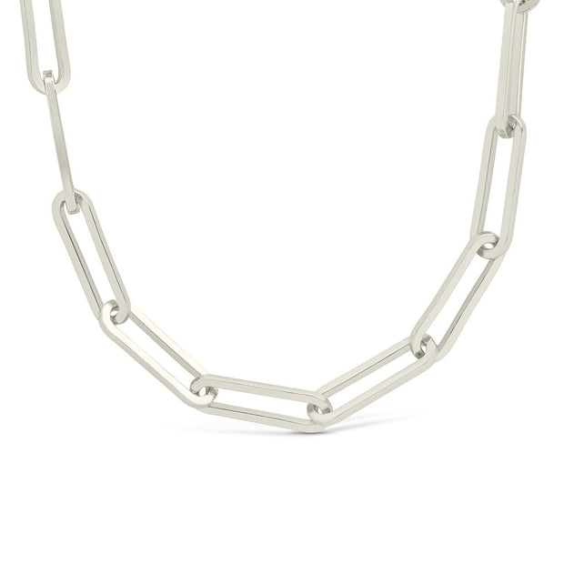 Sterling Silver Paperclip Chain Necklace