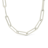 Sterling Silver Paperclip Chain Necklace