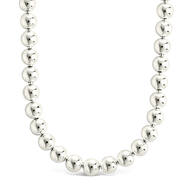 Sterling Silver Basia Dainty Beaded Chain Necklace