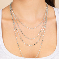 Sterling Silver Estela Confetti Chain Necklace