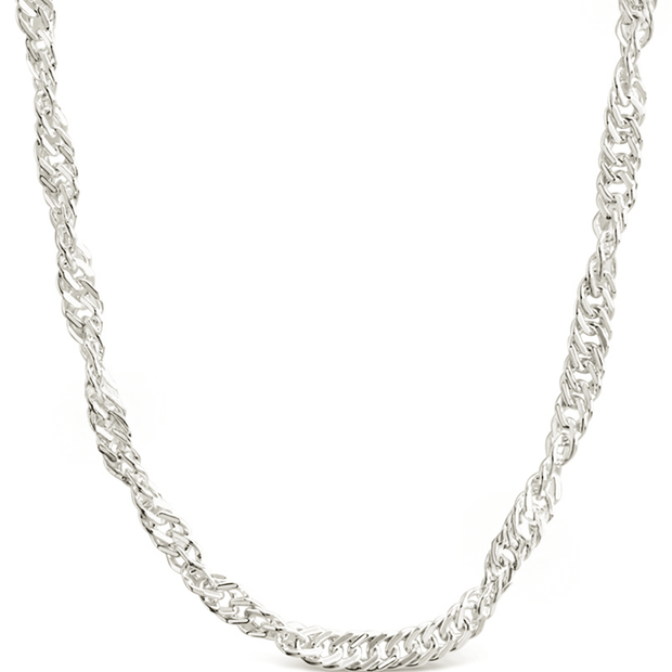 Sterling Silver Janina Delicate Twisted Chain Necklace
