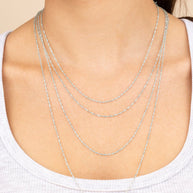 Sterling Silver Janina Delicate Twisted Chain Necklace