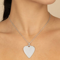 Rita Polished Heart Statement Necklace