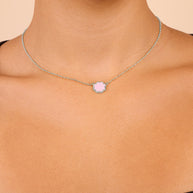 Rose Petal Pendant Necklace