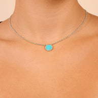 Rose Petal Pendant Necklace