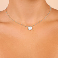 Rose Petal Pendant Necklace
