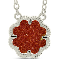 Rose Petal Pendant Necklace