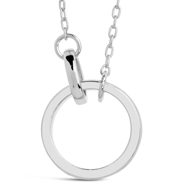 Mishel Mother of Pearl Interlocking Circles Pendant Necklace