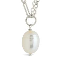 River Pearl Drop Chain Necklace