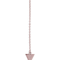 Triple Layer Triangle Drop Chain Necklace