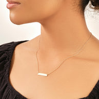 Sterling Silver Mini Bar Pendant