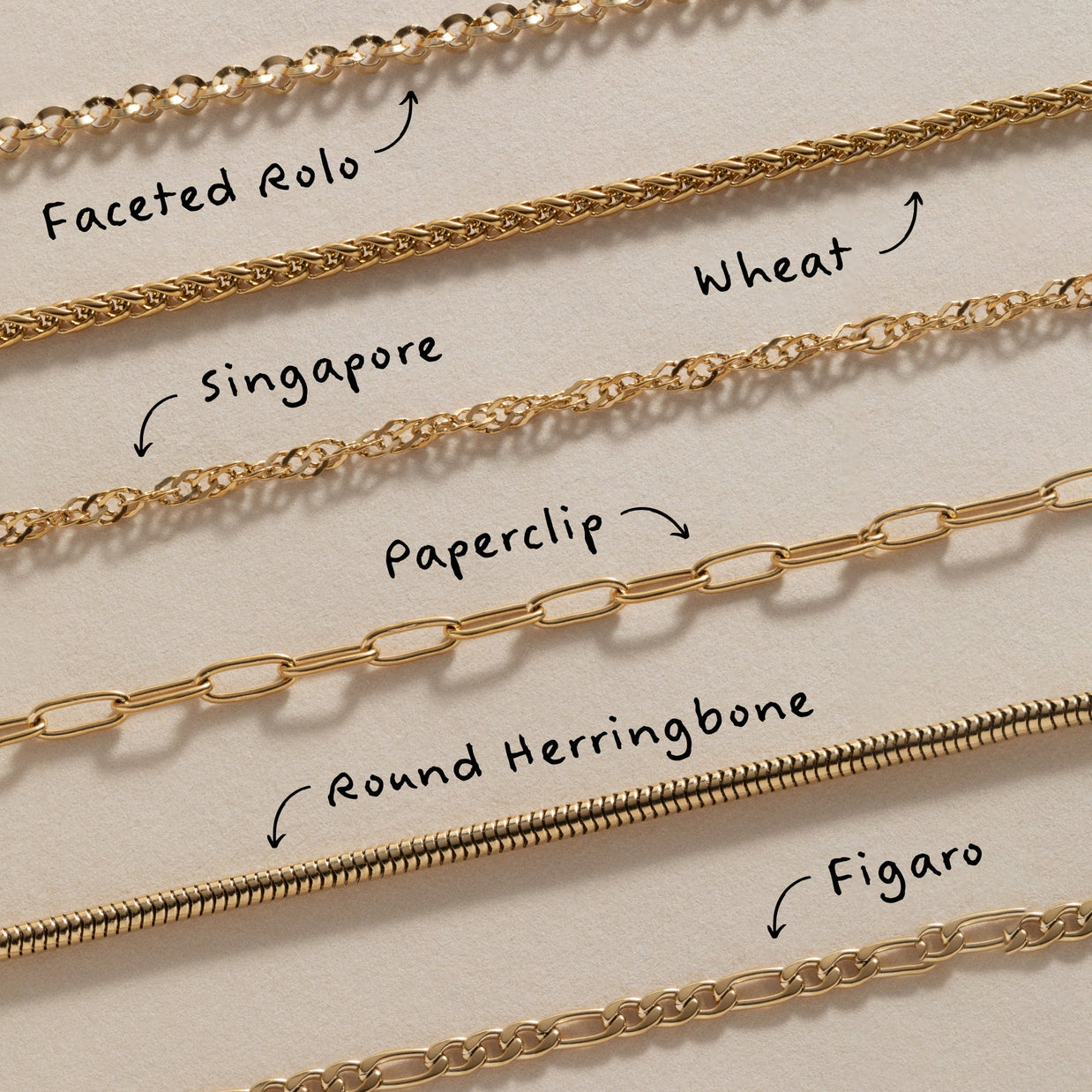 Singapore Chain Charm & Layering Necklace