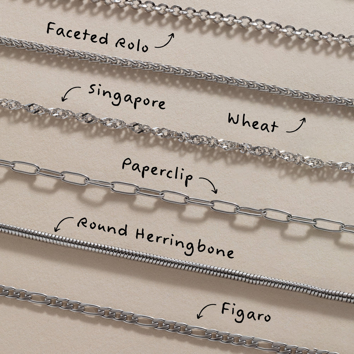 Wheat Chain Charm & Layering Necklace