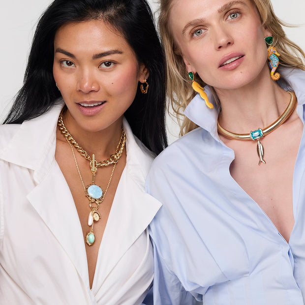 Odyssey Necklace Blue Gold