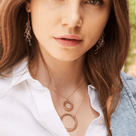 Labradorite Halo Necklace Layering Set