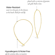 Delicate Threader Hoop Earrings