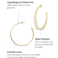 Graduating Hoop Earrings