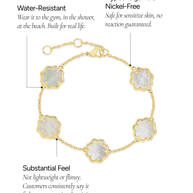 Rose Petal Station Bracelet