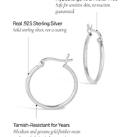 Sterling Silver Hoop Earrings