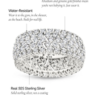 Sterling Silver Yvonne CZ Stacking Ring