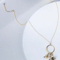 The Ammil Necklace - Citrine & Smoky Quartz