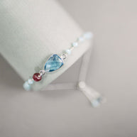 Green Amethyst Silver Isla Bracelet