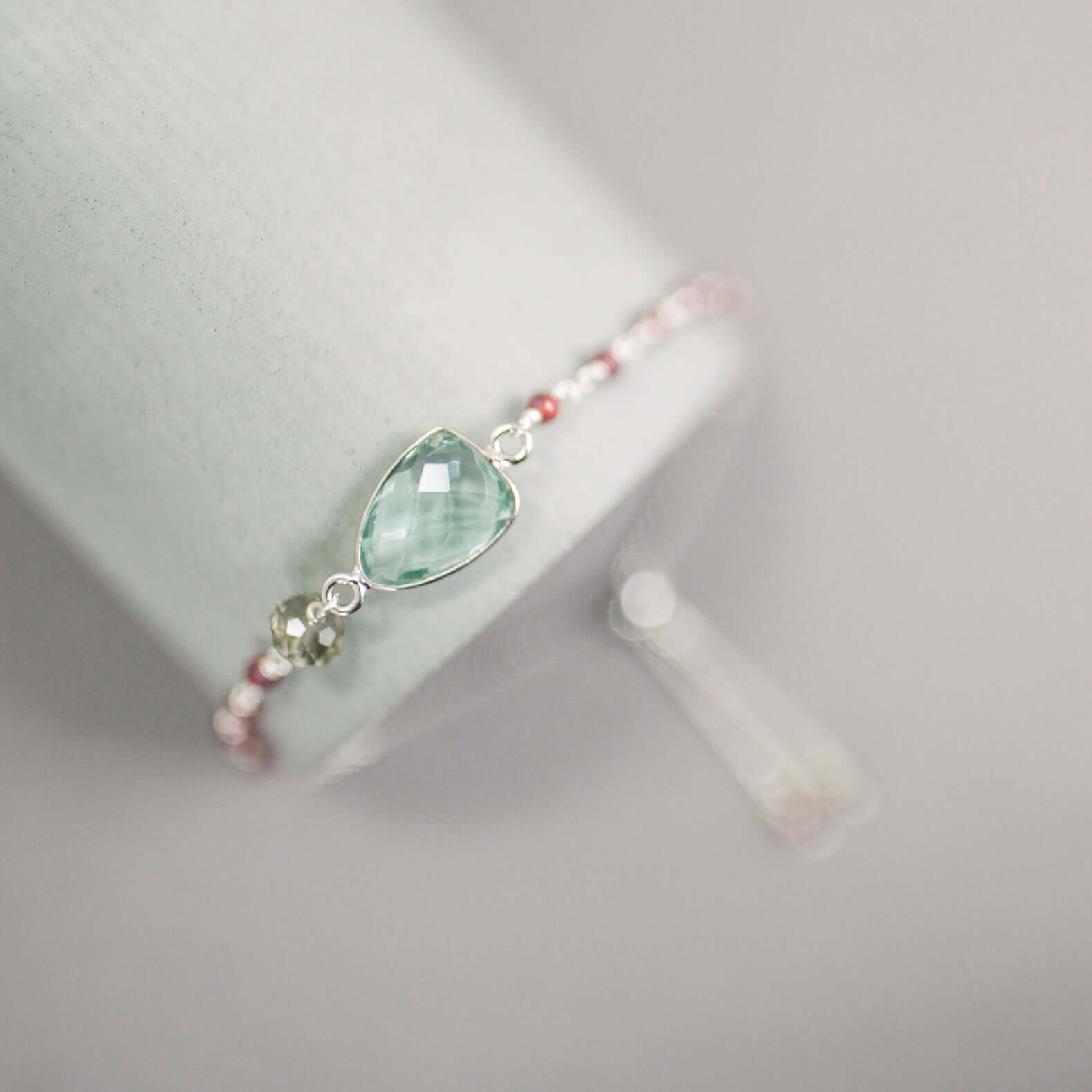 Green Amethyst Gold Isla Bracelet