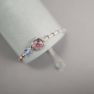 Green Amethyst Silver Isla Bracelet