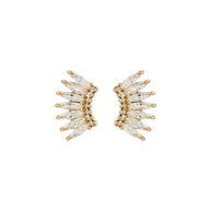 Petite Crystal Madeline Earrings Gold