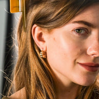 Petite Croissant Hoop Earrings