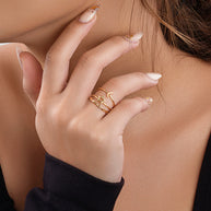 Sterling Silver Celestial Stacking Ring Set of 3