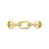 Sterling Silver Open Chain Link Ring