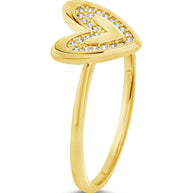 Sterling Silver Mabel CZ Heart Ring