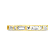 Sterling Silver Ethel CZ Band Ring