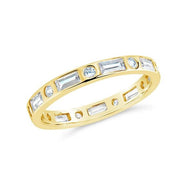 Sterling Silver Ethel CZ Band Ring