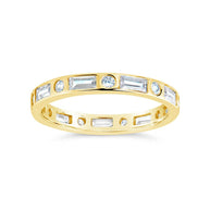 Sterling Silver Ethel CZ Band Ring