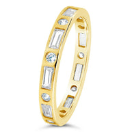 Sterling Silver Ethel CZ Band Ring