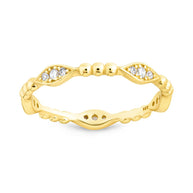 Sterling Silver Lydia CZ Bubble Ring