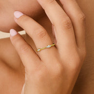 Sterling Silver Lydia CZ Bubble Ring