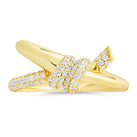 Sterling Silver Irene CZ Twisted Ring