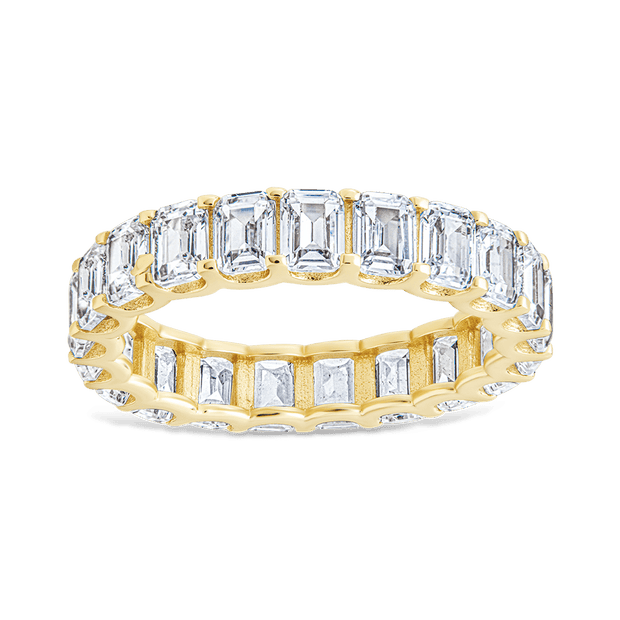 Sterling Silver Rio Baguette CZ Ring