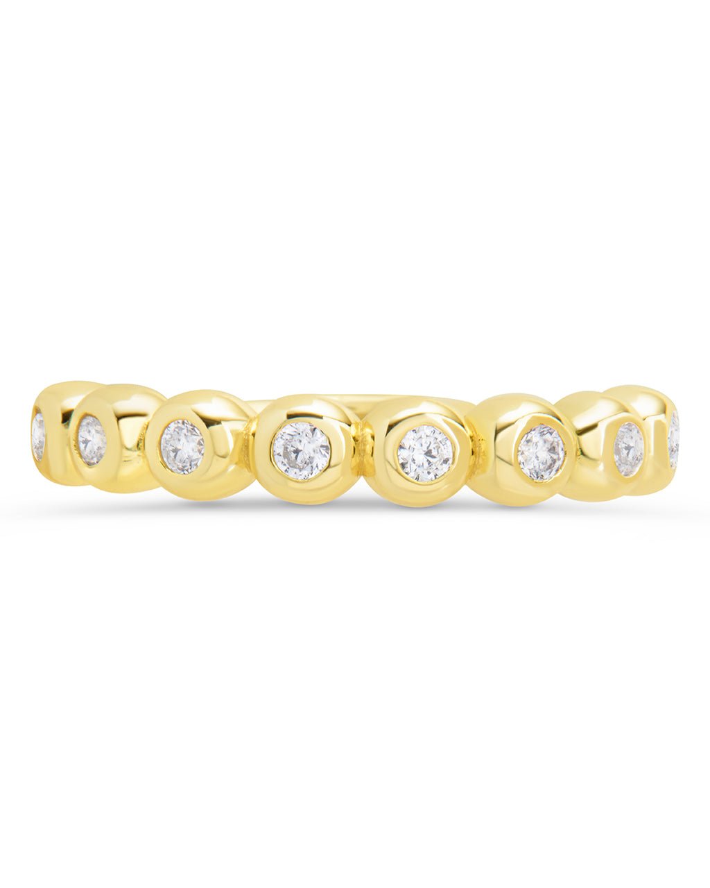 Sterling Silver Trisha CZ Bezel Ring