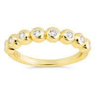 Sterling Silver Trisha CZ Bezel Ring