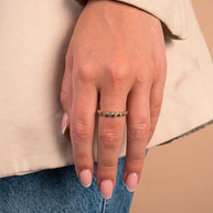 Sterling Silver Trisha CZ Bezel Ring