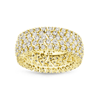 Sterling Silver Yvonne CZ Stacking Ring