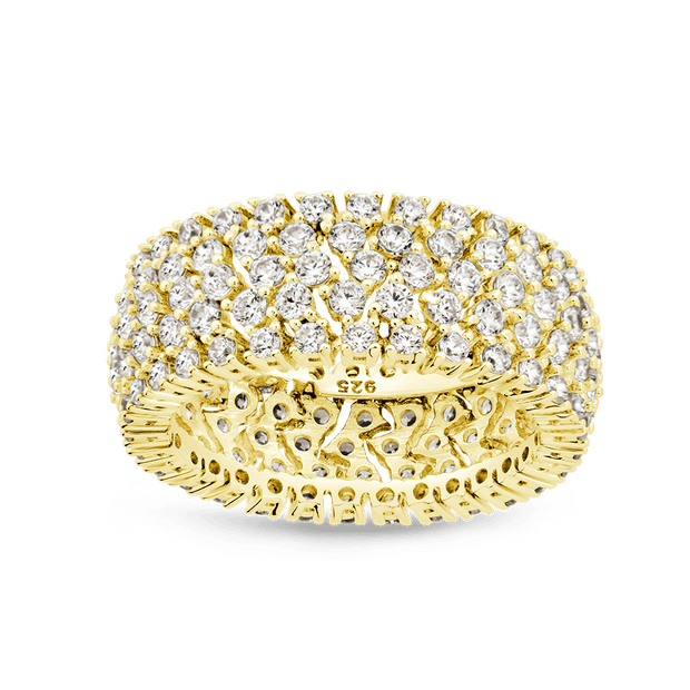 Sterling Silver Yvonne CZ Stacking Ring