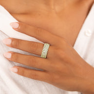 Sterling Silver Yvonne CZ Stacking Ring